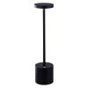 Romilly Metal Portable LED Touch Table Lamp, Black