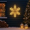 Letitia IP44 Indoor / Outdoor LED Light Up Snowflake Ornament, Warm White