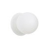 Odessa IP44 Dimmable LED Wall Light, Frosted Glass Shade, 3000K, Small, Opal / White