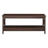 Vacne Wooden Coffee Table, 110cm, Brown