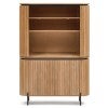 Mayfield Mango Wood Oval Hutch Cabinet