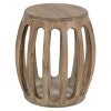 Gisela Fir Timber Round Accent Stool
