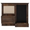 Millicent Fir Timber Wall Mounted Chalkboard & Pinboard Organiser