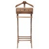 Recco Hand Crafted Mahogany Valet Stand, Weathered Oak