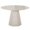 Albacete Round Dining Table, 120cm, Putty