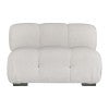 Hugo Fabric Modular Sofa, Armless Chair, Off White
