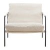 Layton Fabric & Metal Armchair, Beige