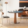 Mies Boxwood Round Dining Table, 110cm