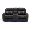 Oftonel Rhino Suede Fabric Electric Recliner Sofa, 2 Seater, Charcoal