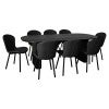 Black Table, with Charcoal Chair