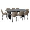 Black Table, with Ivory Chair