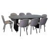 Black Table, with Grey Chair