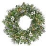 Bryson Pine LED Light Up Artificial Christmas Wreath, 60cm
