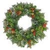 Wintry Pine LED Light Up Artificial Christmas Wreath, 60cm