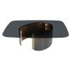 Inox Glass & Stainless Steel Coffee Table, 140cm