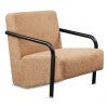 Calista Fleece Fabric Armchair, Camel