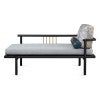 Miora Fabric & Oak Timber New Oriental Chaise