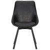 Vintage Black Faux Leather