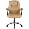 Eaton PU Leather Manager Office Chair, Beige
