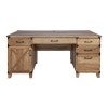 Oxford Executive Desk, 5 Drawer with Left Door, 150cm, Rustic Oak