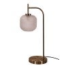 Cross Metal & Glass Table Lamp