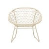 Claymont Rope & Metal Outdoor Accent Chair, Beige