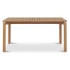 Natamia Teak Timber Outdoor Dining Table, 160cm