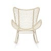 Claymont Rope & Metal Outdoor Rocking Chair, Beige