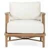 Leicester Teak Timber Outdoor Armchair with Cushion