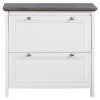Beanca Wooden 2 Drawer File Cabinet