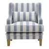 Bondi Fabric Armchair, Sky Blue Stripe