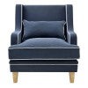 Navy with White Piping