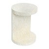 Miami Capiz Shell Inlaid C-shape Side Table