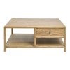 Cambridge Elm Timber Square Coffee Table, 100cm