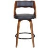 Black / Walnut with Black Footrest
