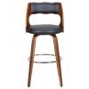 Black / Walnut with Silver Footrest