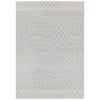 Copacabana Lattice Hand Loomed Wool Rug, 230x160cm, Light Grey