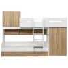 Finnliden Storage Bunk Bed with Cabinet, Wardrobe & Drawers, King Single