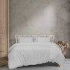 Ardor Boudoir Vintage Washed Microfibre Quilt Cover Set, Super King, White