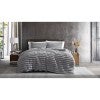Ardor Boudoir Jax Chunky Faux Fur Quilt Cover Set, Double, Smoke