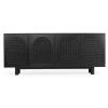 Sandestin Mindi Wood & Rattan 4 Arch Door Sideboard, 200cm, Black