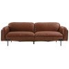 Jorva Premium Top Grain Full Leather Sofa, 3 Seater, Brown