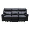 Elowen Leather Electric Recliner Sofa, 3 Seater, Black