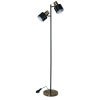 Black / Antique Brass