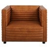 Montgomery Full Top Grain Leather Armchair, Honey