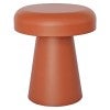 Zavion Iron Round Side Table, Terracotta