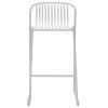 Helvetia Steel Outdoor Bar Chair, White