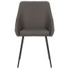 Dark Grey Faux Leather