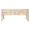 Sheraton Timber 2 Door 4 Drawer Buffet Table, 190cm, Distressed Natural