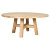 Sheraton Timber Round Coffee Table, 100cm, Rustic Pine